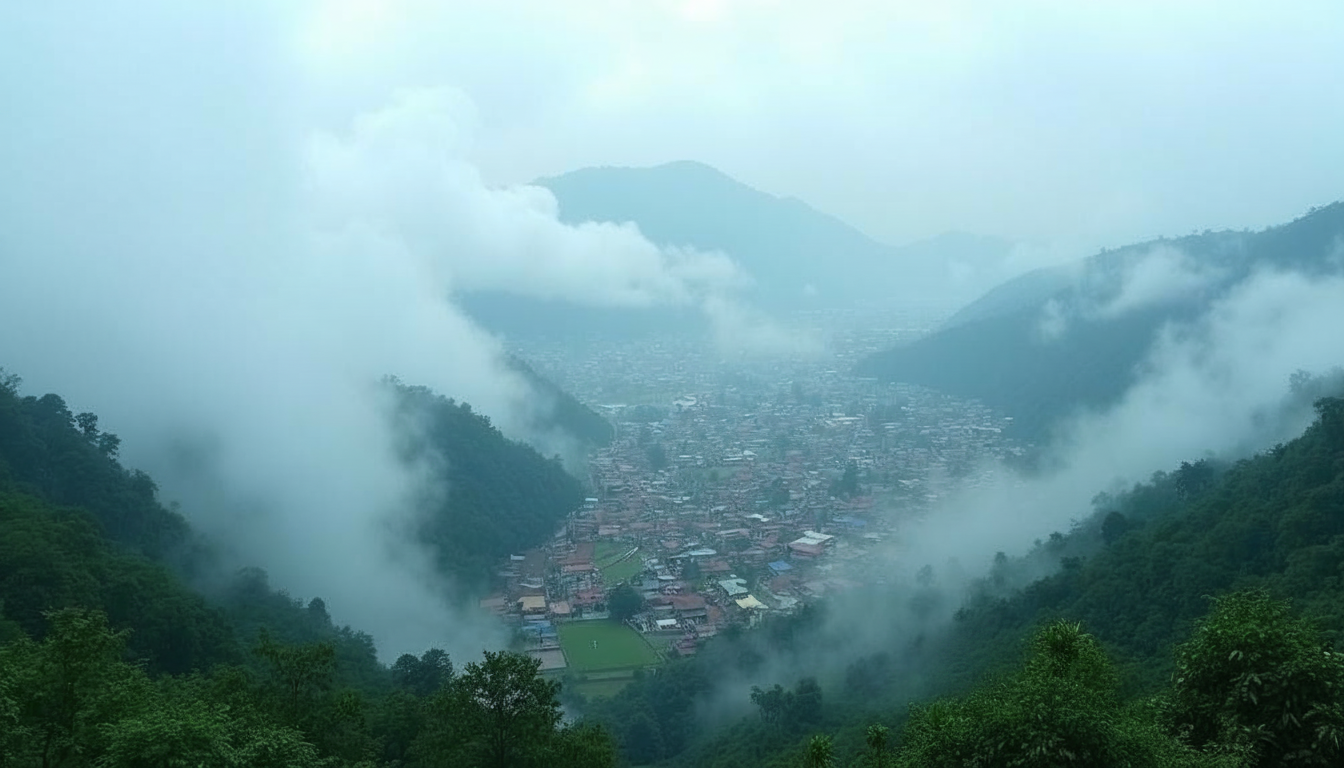 Indian Towns with Clouds: Where They Drift Through Streets