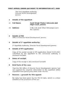 RTI Act Appeal: Exploring Saurabh Shrivastava’s Case Details