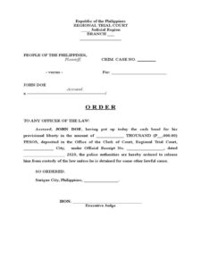 Recovery Certificate: Revealing the Release Order of Adarsh Trust