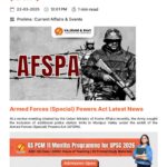 Armed Forces Special Powers Act: Northeast Exemption by 2024?