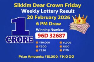Sikkim Dear Crown Friday Weekly Lottery Results Unveiled!